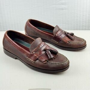 H.S. Trask Tassel Loafers Classic Brown Leather Driving Shoes Men’s Size 11.5 M